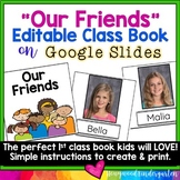 Our Friends Editable Class Book . Back to School . All Abo