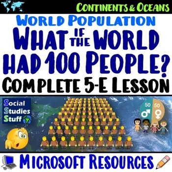 Preview of Our Global Population 5-E Lesson | What if the World had 100 People? | Microsoft