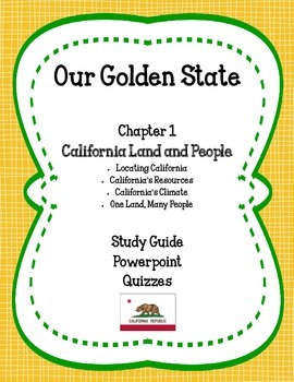 Preview of Our Golden State: Chapter 1 - California Land and People MEGA PACK