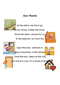 Preview of Our Home poem (editable)