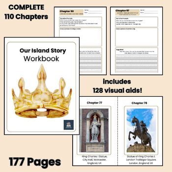 Preview of Our Island Story Complete Workbook An Island Story Study Guide Visual Aids