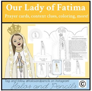 Preview of Our Lady of Fatima Activities Activities Worksheets Crafts