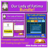 Our Lady of Fatima Catholic Activity- Comprehension, Game,