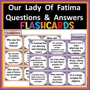 Preview of Our Lady of Fatima Questions & Answers Flashcards