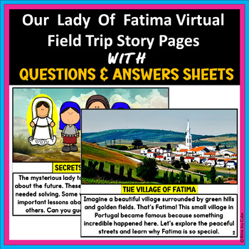Preview of Our Lady of Fatima Virtual Field Trip Story Pages | Blessed Virgin Mary