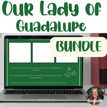 Preview of Our Lady of Guadalupe Webquest and Trivia Game Bundle in Spanish or English