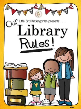 Preview of Our Library Rules! Shared Story & Slideshow {SCHOOL SITE LICENSE}