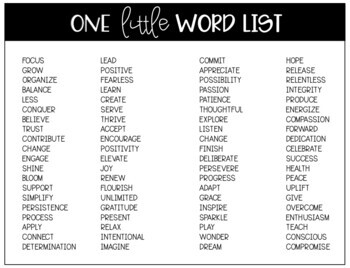 Our Little Words Bulletin Board Kit | New Year Goals by Joanne Miller