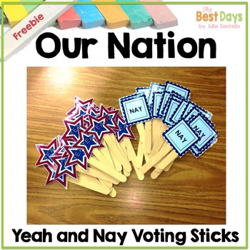 Preview of Our Nation:  Voting Sticks Freebie