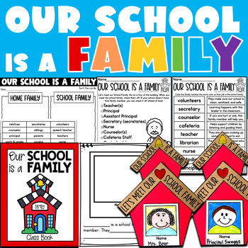 Preview of Our School is a Family Activity Book Companion Back to School