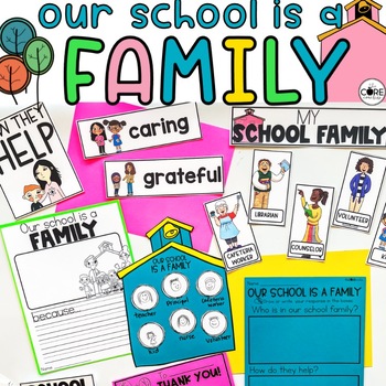 Preview of Our School is a Family Read Aloud - Back to School Reading Comprehension