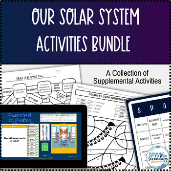 Preview of Our Solar System Activities Bundle - Earth and Space Science