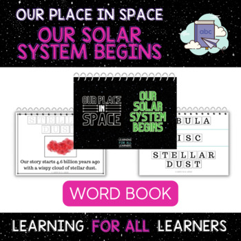 Preview of Our Solar System Begins - WORD BOOK + DIGITAL WORD BOOK