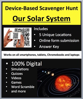 Preview of Our Solar System - Device-Based Scavenger Hunt Activity