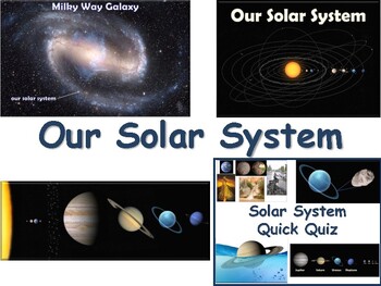 Preview of Our Solar System Lesson - classroom unit study guide state exam prep 2023-2024