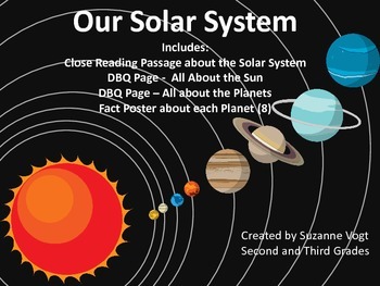 Preview of Our Solar System Reading Packet