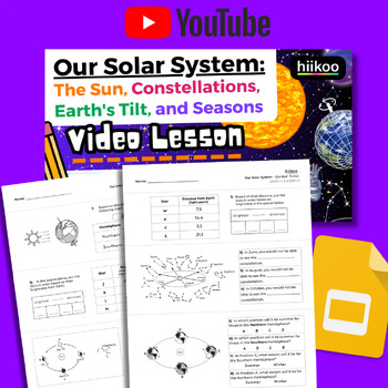 Preview of 5-ESS1-1+2: Our Solar System Video Lesson Activity Bundle