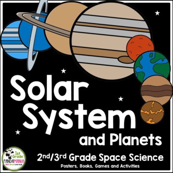 Preview of Solar System, Planets and Space Science Packet plus FLIP Book 2nd and 3rd Grades