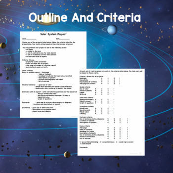 our solar system project