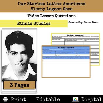 Preview of Our Stories Latinx Americans: Sleepy Lagoon Case Video Lesson Questions