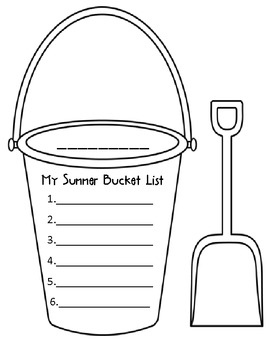 Our Summer Bucket List Craftivity by Jennifer McCashland | TpT