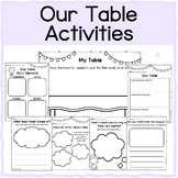 Our Table Activities