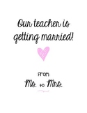 Our Teacher is Getting Married - Booklet