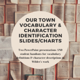 Our Town Vocabulary & Character PowerPoint Presentations