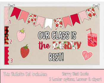 Preview of Our class is the BERRY Best // Bulletin Board Decor