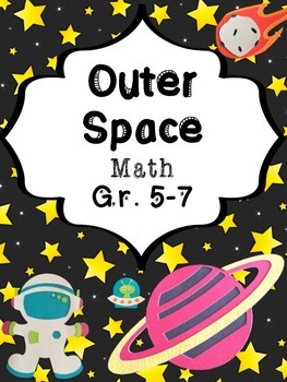 Preview of Out Of This World Math Worksheets for Space Unit