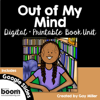 Preview of Out of my Mind Novel Study Digital + Printable [Sharon M. Draper]