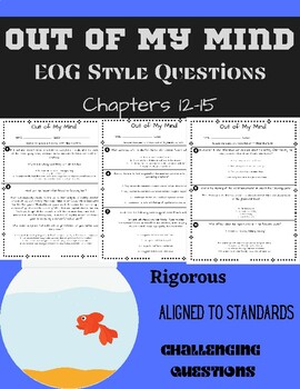 Preview of Out of My Mind: EOG Style questions