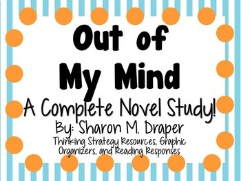 Preview of Out of My Mind by Sharon M. Draper - A Complete Novel Study!