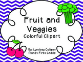 Out of This World Clipart: Bright Fruits and Vegetables