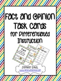 Fact and Opinion Posters Task Cards and Game
