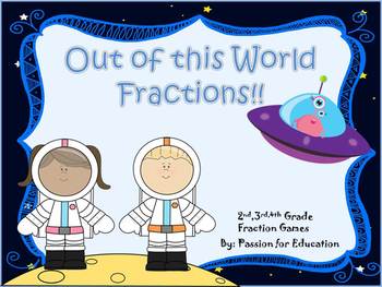 Preview of Fractions are Out of This World Smart Board Unit!