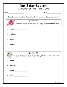 out of this world outer space writing and math worksheet packet for