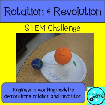 Preview of Revolution and Rotation Outer Space STEM Challenge - Georgia Science 4th grade