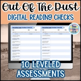 Out of the Dust Novel Study Quizzes - Reading Assessments