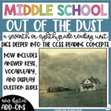 Out of the Dust | Novel Study Reading Unit | 6th 7th 8th |