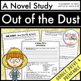Out of the Dust Novel Study Unit - Comprehension | Activit
