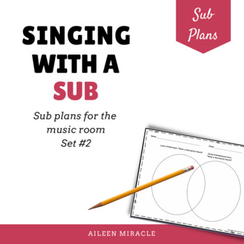 Preview of Elementary Music Sub Plans for the non-music sub {Set 2}