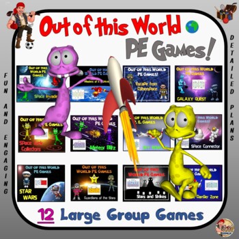 Out of this World PE Games!- 12 Large Group Games Bundle | TpT