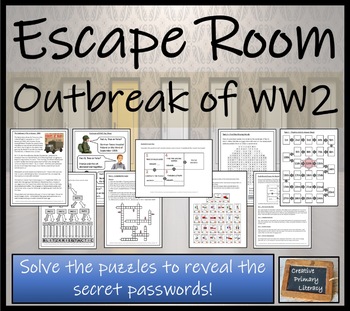 Preview of Outbreak of World War II Escape Room Activity