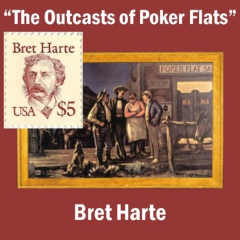 Preview of "The Outcasts of Poker Flats" by Bret Harte: Text, Questions, Vocab., & Keys