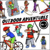 Outdoor Adventures Clip Art (Summer Outdoor Activities) - 