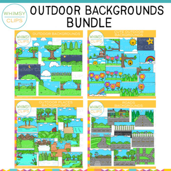 Preview of Outdoor Backgrounds Variety Bundle