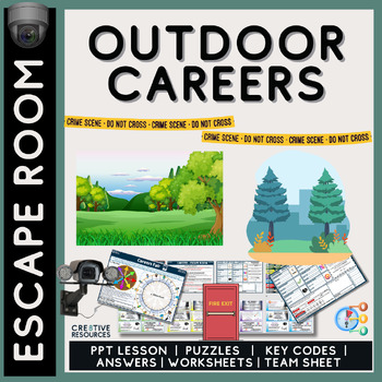 Preview of Outdoor Careers and Jobs Escape Room