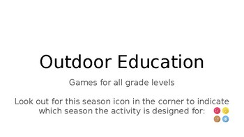 Preview of Outdoor Education Bundle