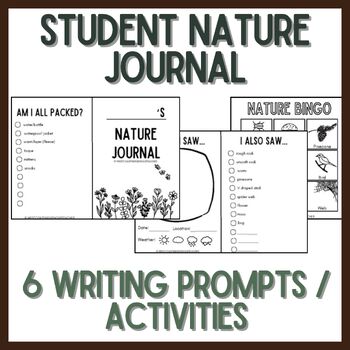 Preview of Outdoor Education Nature Journal - Nature Activity
